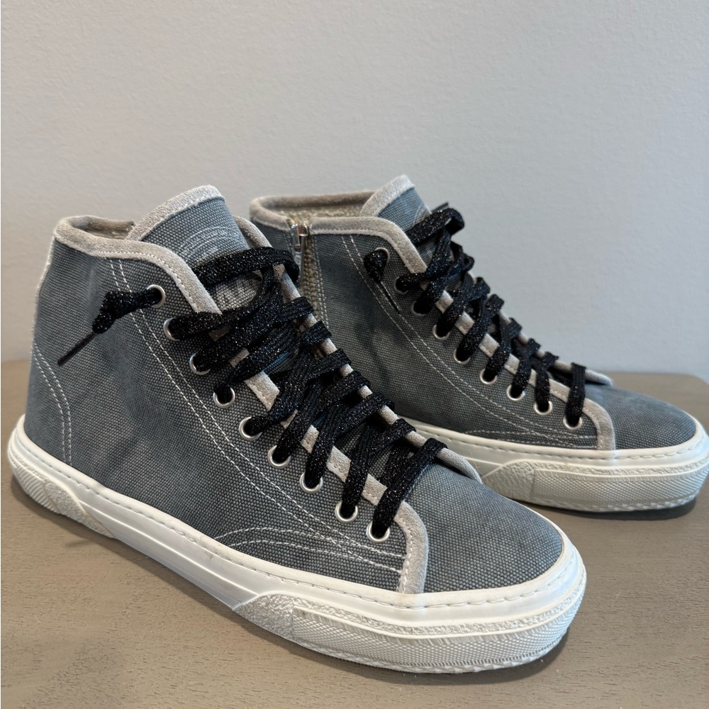 Gray High-Top Sneakers